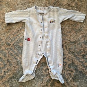 Kissy kissy 6-9 month onesie with cars